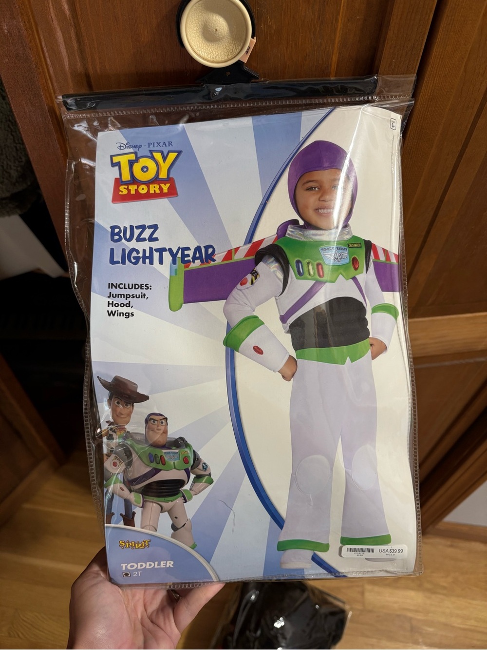 Disney Buzz Lightyear Toddler Costume - White, Green & Purple